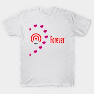 Couple valentine wifi and hotsopt woman T-Shirt